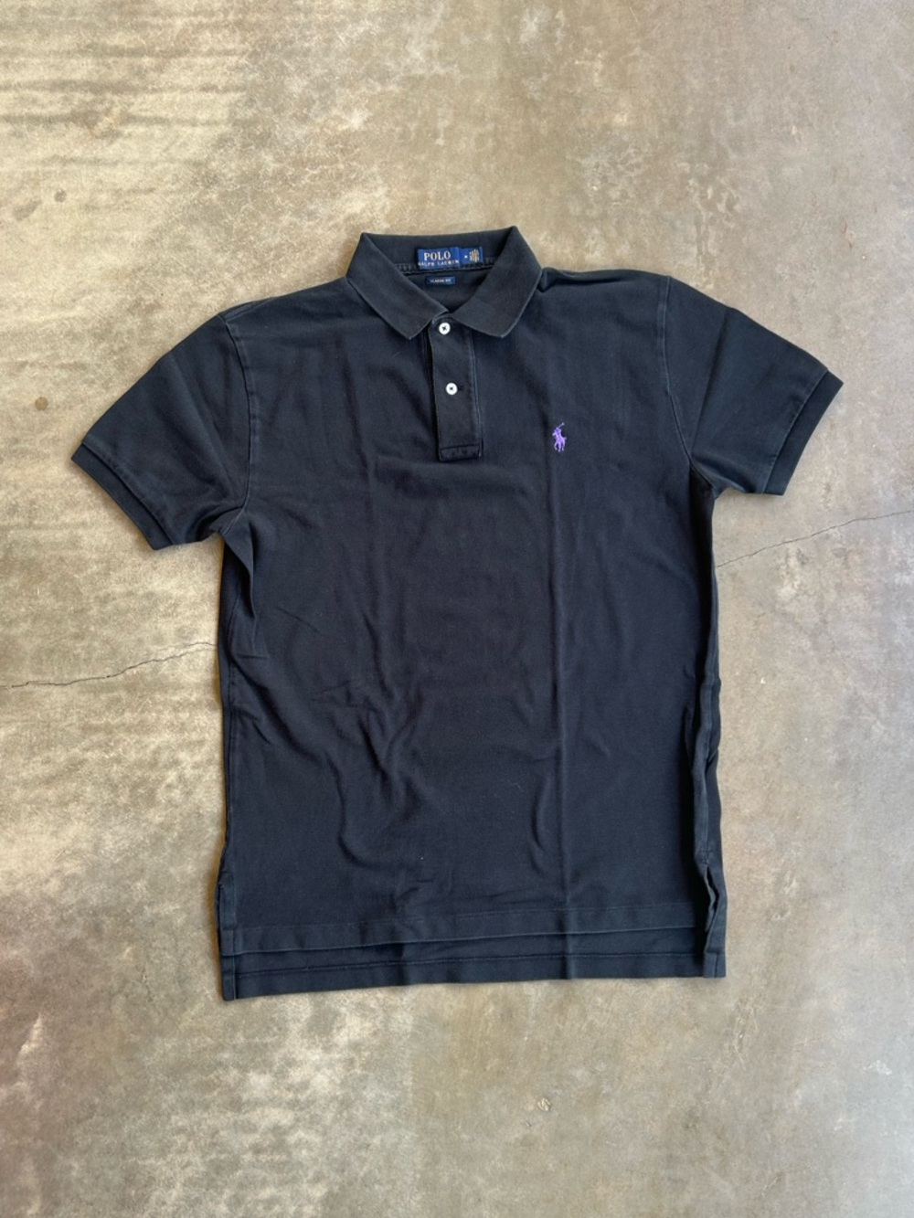 Polo by Ralph Lauren Black Polo with Purple Pony